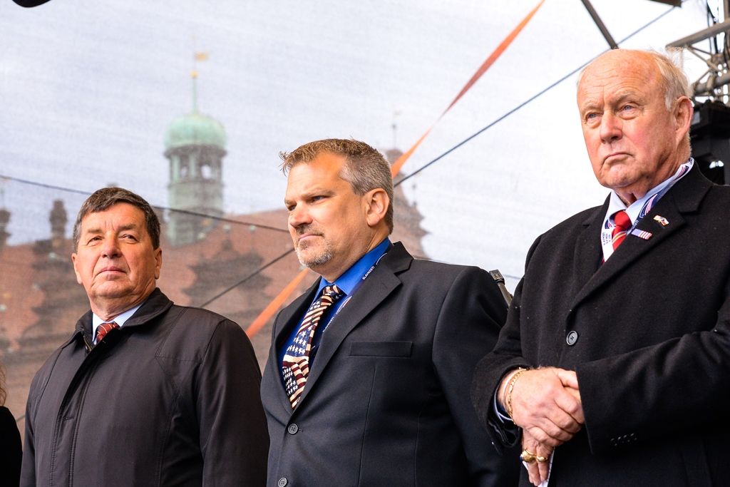 Slavnosti svobody 2019 - Stipendium gen. Pattona pro Adélu Machovou (foto: M. Pecuch, 4.5.2019)