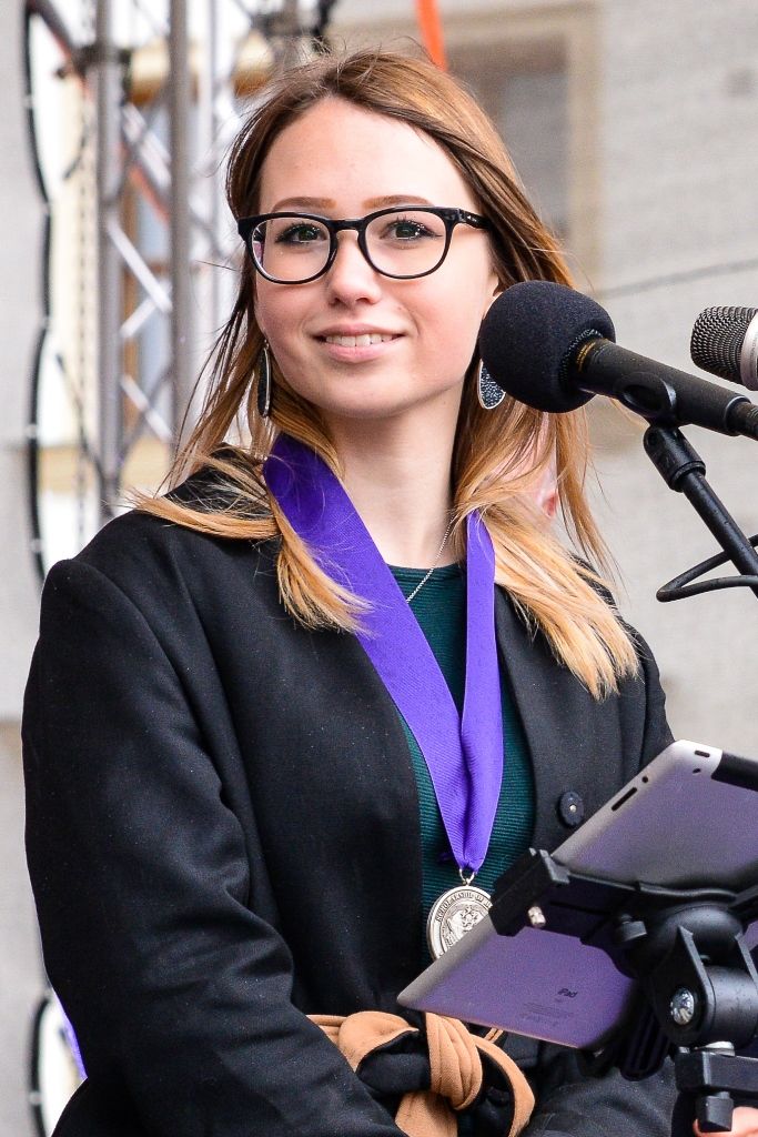 Slavnosti svobody 2019 - Stipendium gen. Pattona pro Adélu Machovou (foto: M. Pecuch, 4.5.2019)