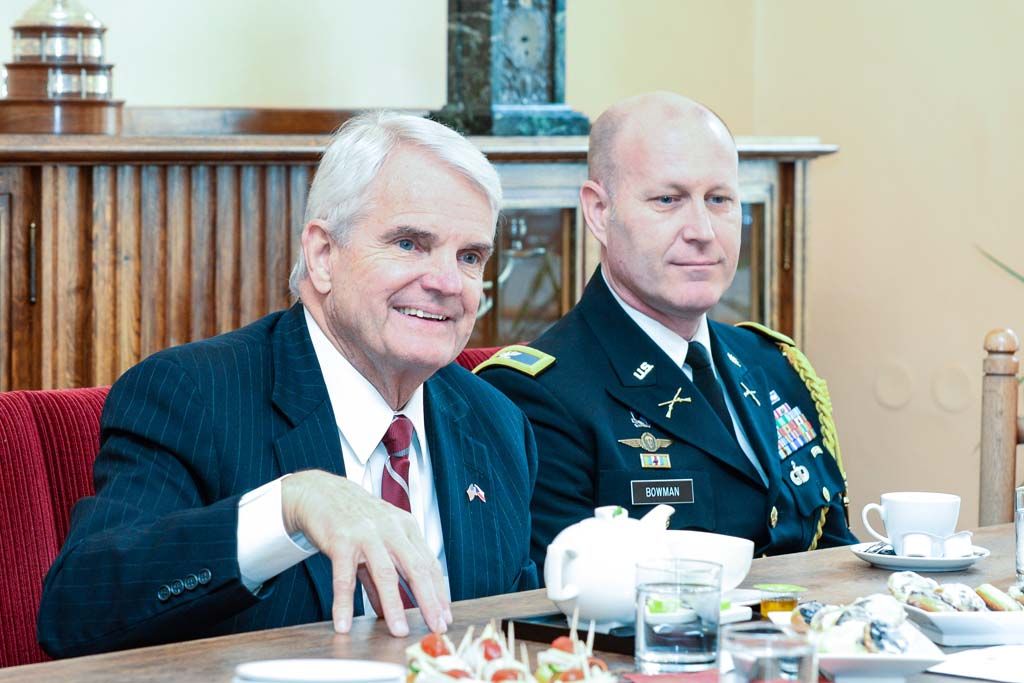 Slavnosti svobody 2019 - Setkání s velvyslanci a pietní akt na plzeňské radnici (foto: M. Pecuch, 6.5.2019)