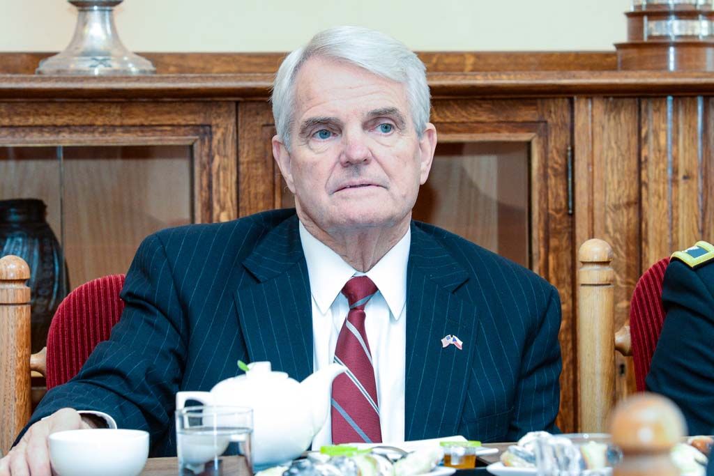 Slavnosti svobody 2019 - Setkání s velvyslanci a pietní akt na plzeňské radnici (foto: M. Pecuch, 6.5.2019)