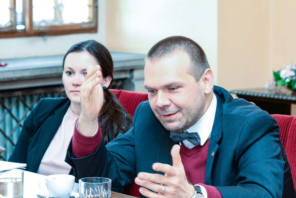 Slavnosti svobody 2019 - Setkání s velvyslanci a pietní akt na plzeňské radnici (foto: M. Pecuch, 6.5.2019)