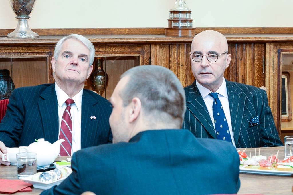 Slavnosti svobody 2019 - Setkání s velvyslanci a pietní akt na plzeňské radnici (foto: M. Pecuch, 6.5.2019)