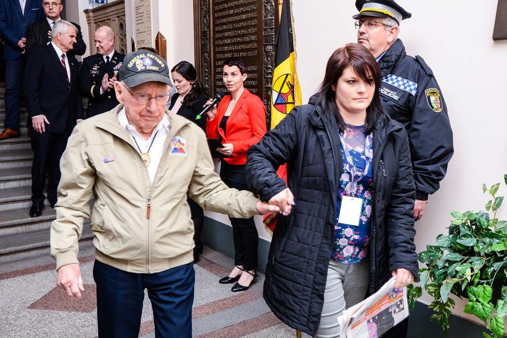 Slavnosti svobody 2019 - Setkání s velvyslanci a pietní akt na plzeňské radnici (foto: M. Pecuch, 6.5.2019)