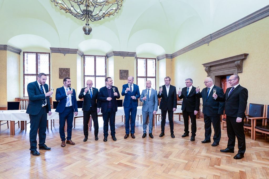 Podpis memoranda o podpoře sportovních akademií (foto: M. Pecuch, 13.5.2019)