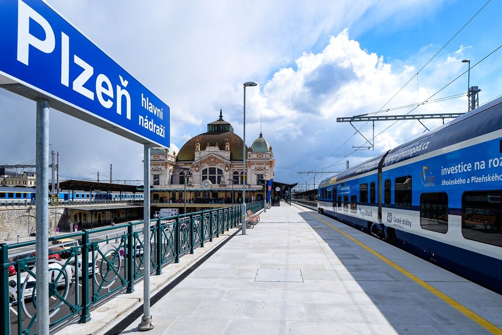 Modernizované hlavní vlakové nádraží Plzeň (foto: M. Pecuch, 14.5.2019)
