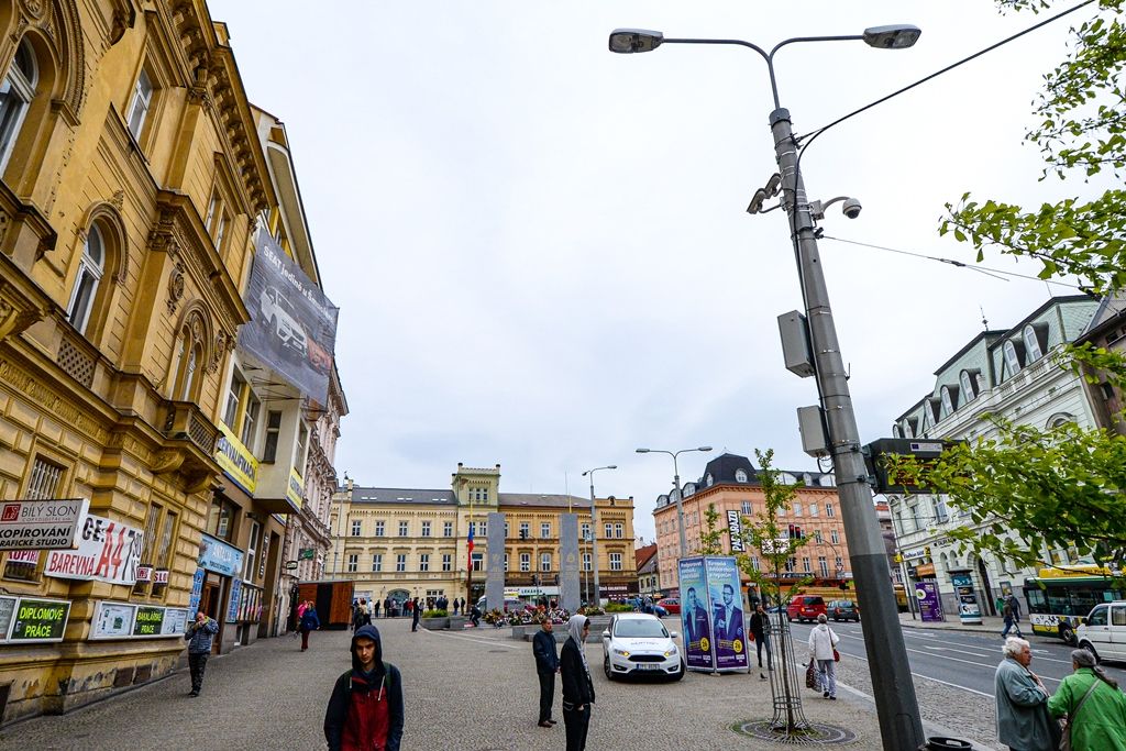 Památník Díky, Ameriko! v Plzni ochrání nový systém (foto: M. Pecuch, 15.5.2019)