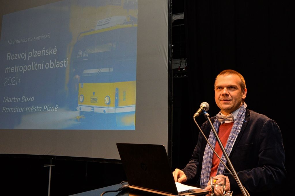 Seminář řešil budoucnost plzeňské metropolitní oblasti v období 2021+ (foto: M. Pecuch, 22.5.2019)