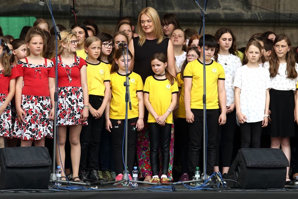 Operní pěvkyně Magdalena Kožená navštívila radnici (foto: M. Pecuch / Z. Vaiz, 31.5.2019)