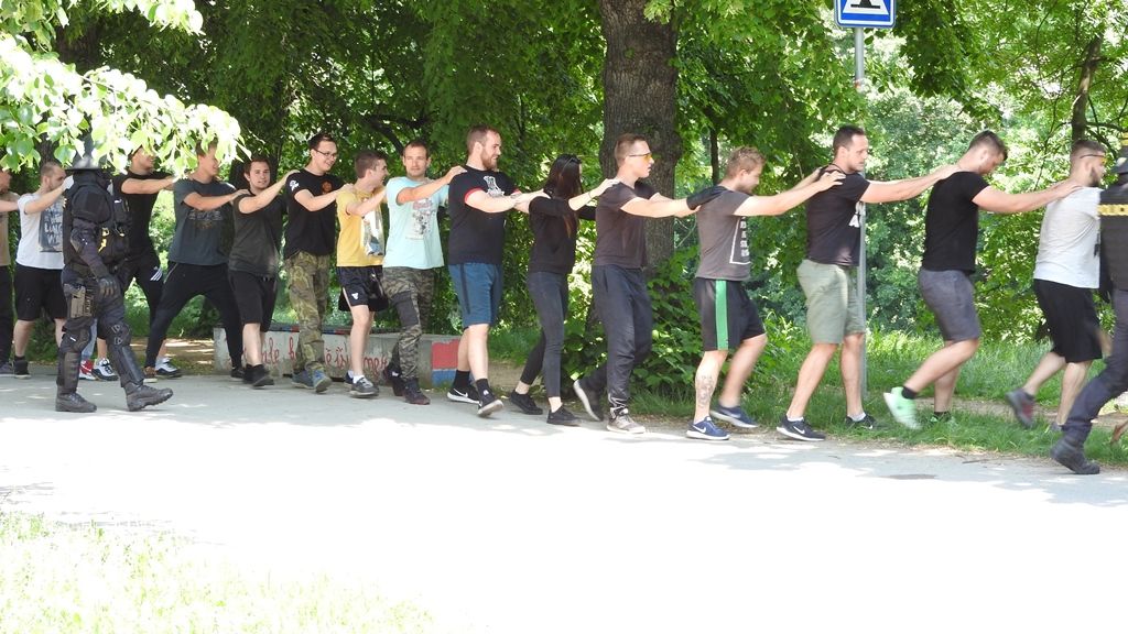 Zásah při střelbě na fotbalovém stadionu cvičilo přes 300 osob (foto: L. Jarolím, 4.6.2019)