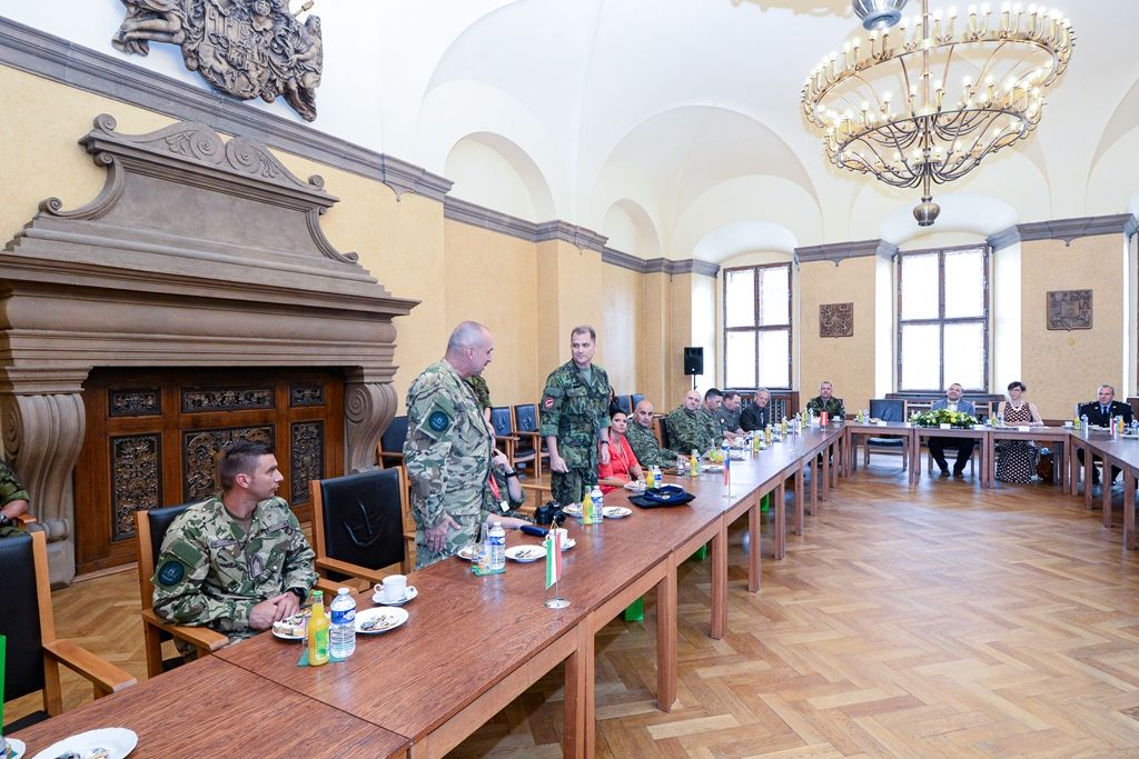Přijetí velitelů posádkových velitelství na plzeňské radnici (foto: M. Pecuch, 11.6.2019)