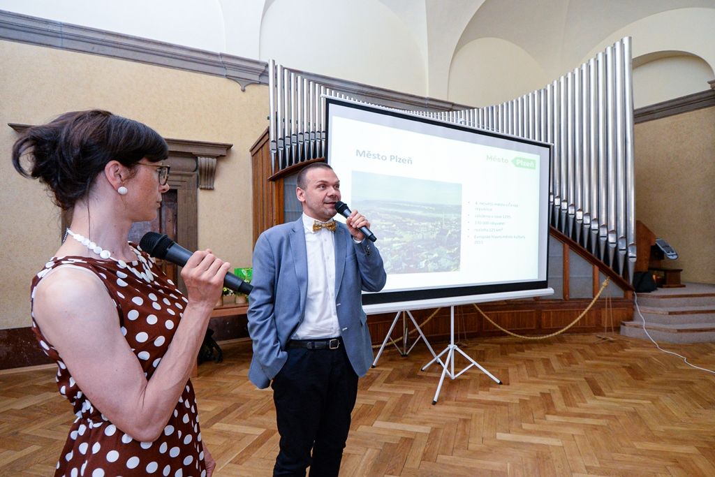 Přijetí velitelů posádkových velitelství na plzeňské radnici (foto: M. Pecuch, 11.6.2019)