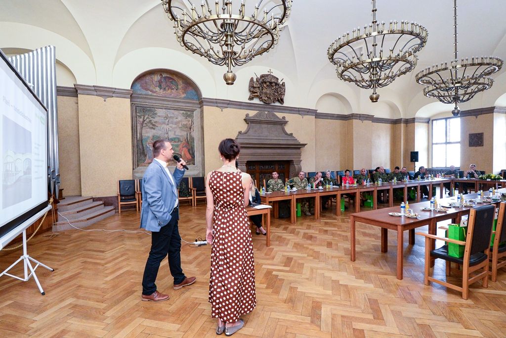 Přijetí velitelů posádkových velitelství na plzeňské radnici (foto: M. Pecuch, 11.6.2019)