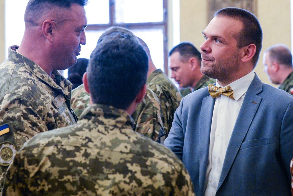 Přijetí velitelů posádkových velitelství na plzeňské radnici (foto: M. Pecuch, 11.6.2019)