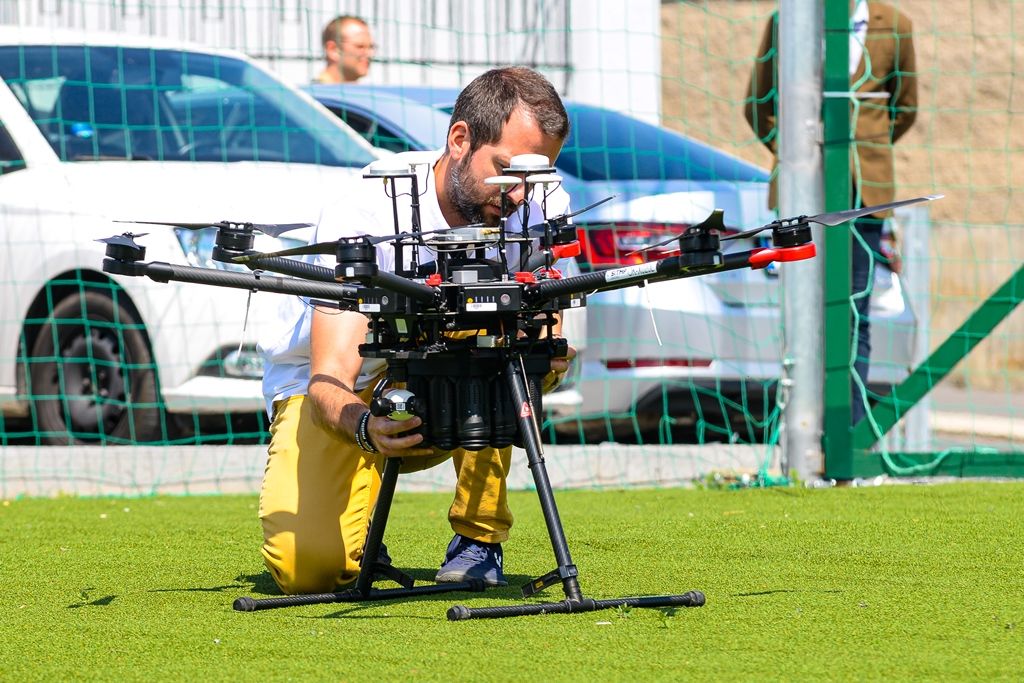 Čidla dronů (foto: M. Pecuch, 13.6.2019)