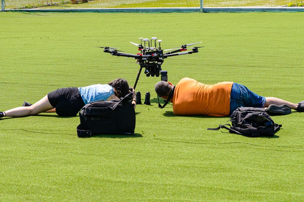 Čidla dronů (foto: M. Pecuch, 13.6.2019)