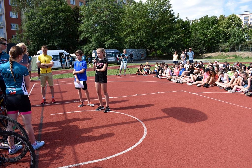 Cyklo-běh za ČR bez drog (foto: A. Jarošová, 18.6.2019)