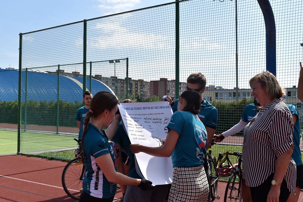 Cyklo-běh za ČR bez drog (foto: A. Jarošová, 18.6.2019)