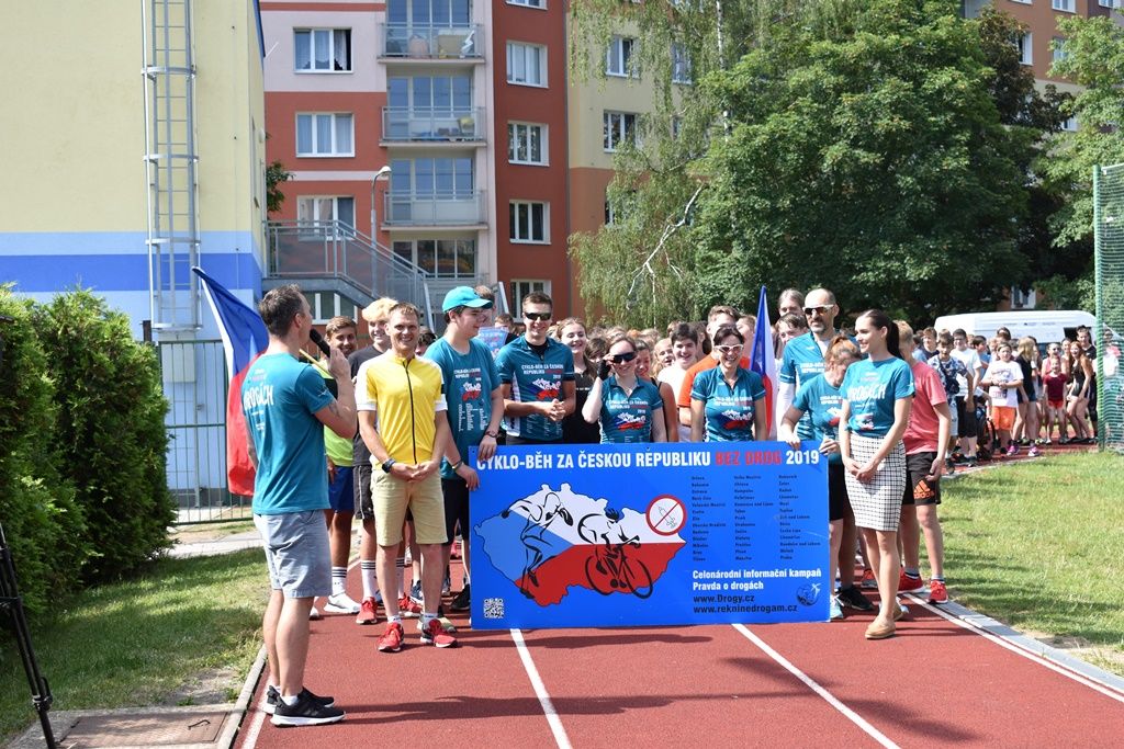 Cyklo-běh za ČR bez drog (foto: A. Jarošová, 18.6.2019)