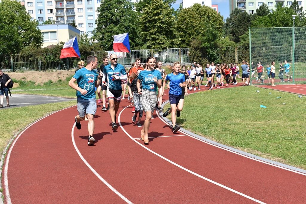 Cyklo-běh za ČR bez drog (foto: A. Jarošová, 18.6.2019)