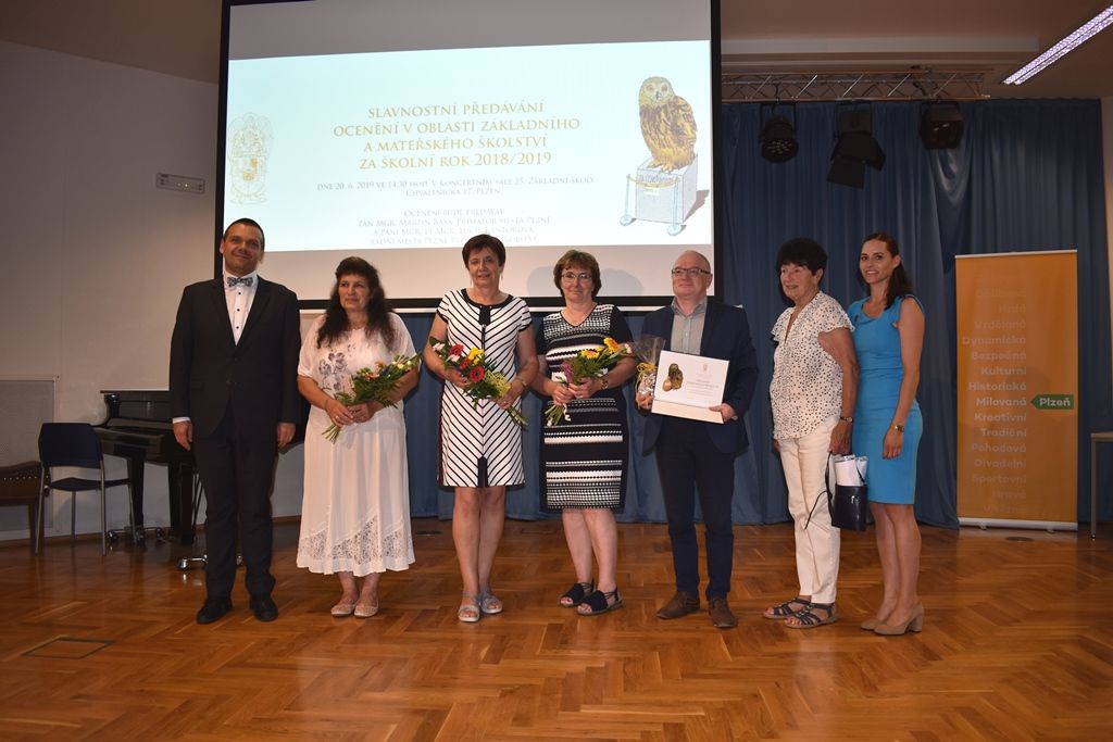 Ocenění pracovníků ve školství za školní rok 2018/2019 (foto: A. Jarošová, 20.6.2019)