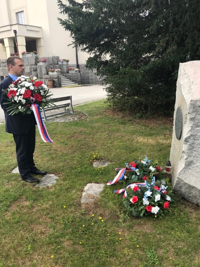 Pietní akt za Heliodora Píku (fotografie: A. Jarošová, 21.6.2019)