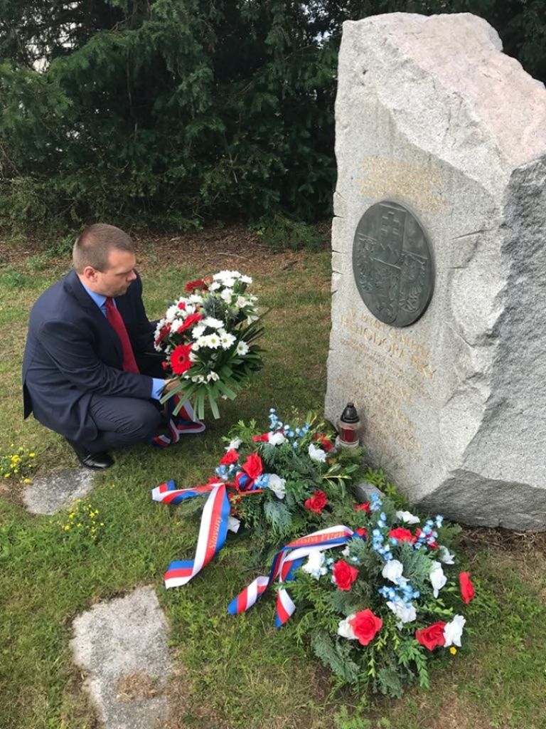 Pietní akt za Heliodora Píku (fotografie: A. Jarošová, 21.6.2019)