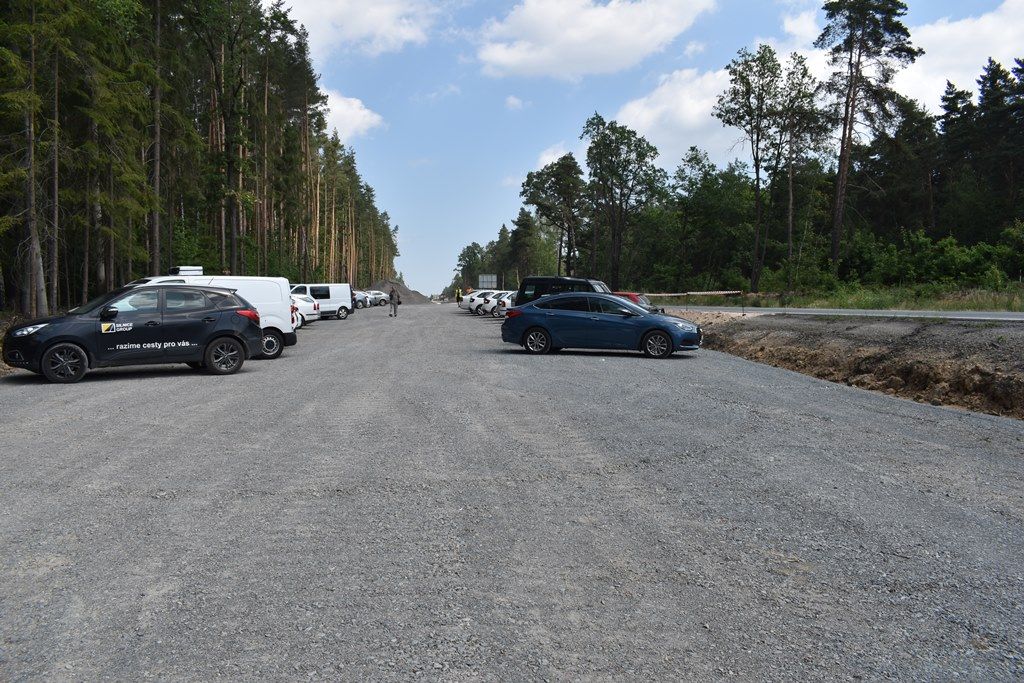 Zahájení stavby silnice I/27 v úseku Třemošenský rybník - Orlík (foto: A. Jarošová, 27.6.2019)