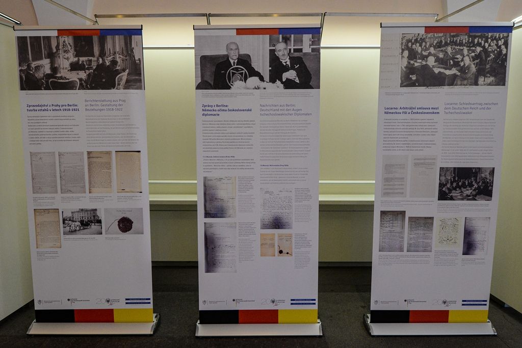 Výstava Diplomacie mezi Prahou a Berlínem – Dvojí začátek 1918/1993 (foto: M. Pecuch, 15.7.2019)