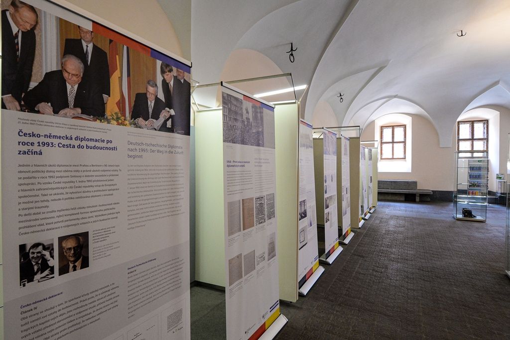 Výstava Diplomacie mezi Prahou a Berlínem – Dvojí začátek 1918/1993 (foto: M. Pecuch, 15.7.2019)