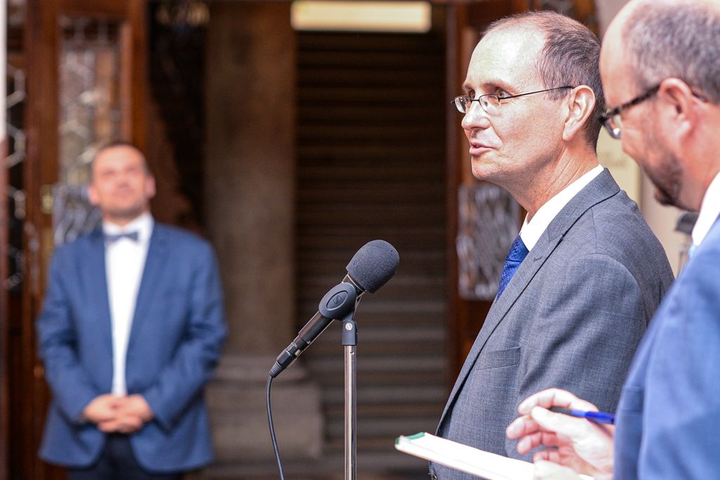 Výstava Diplomacie mezi Prahou a Berlínem – Dvojí začátek 1918/1993 (foto: M. Pecuch, 15.7.2019)