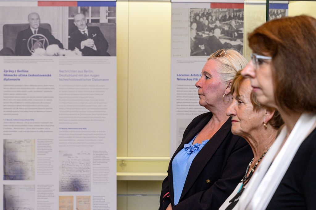 Výstava Diplomacie mezi Prahou a Berlínem – Dvojí začátek 1918/1993 (foto: M. Pecuch, 15.7.2019)