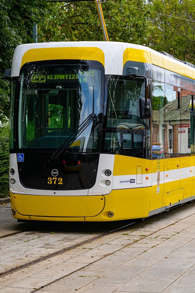 Plzeň pouští do provozu tramvaje nové generace (foto: M. Pecuch, 8.8.2019)