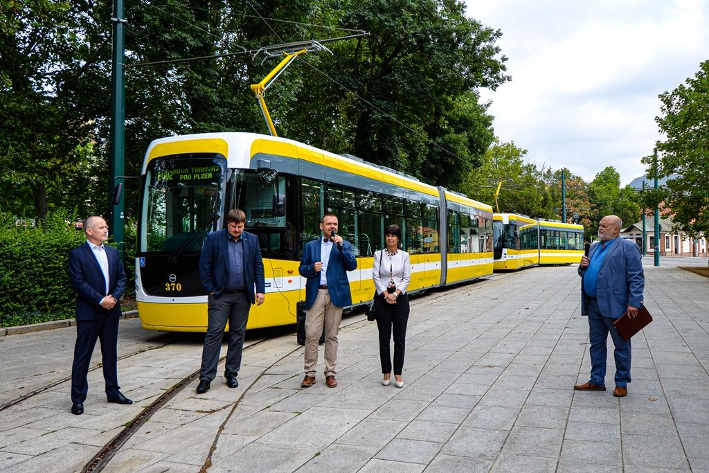 Plzeň pouští do provozu tramvaje nové generace (foto: M. Pecuch, 8.8.2019)