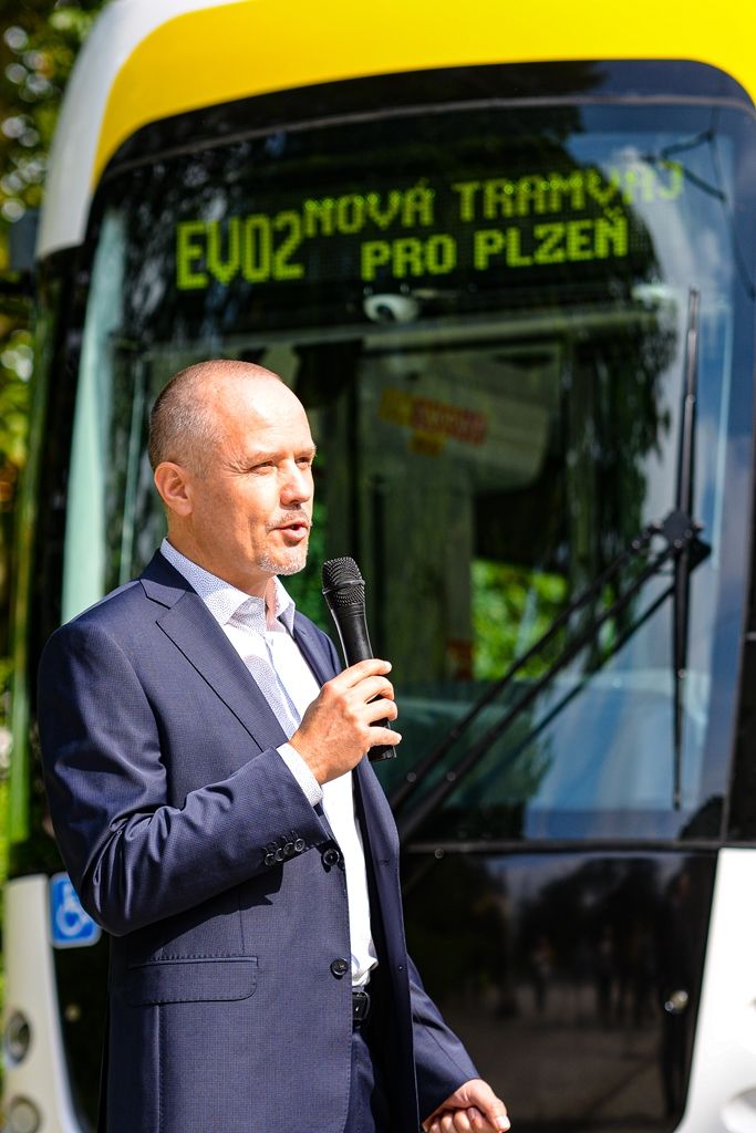 Plzeň pouští do provozu tramvaje nové generace (foto: M. Pecuch, 8.8.2019)