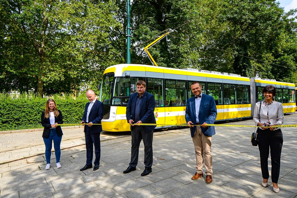 Plzeň pouští do provozu tramvaje nové generace (foto: M. Pecuch, 8.8.2019)