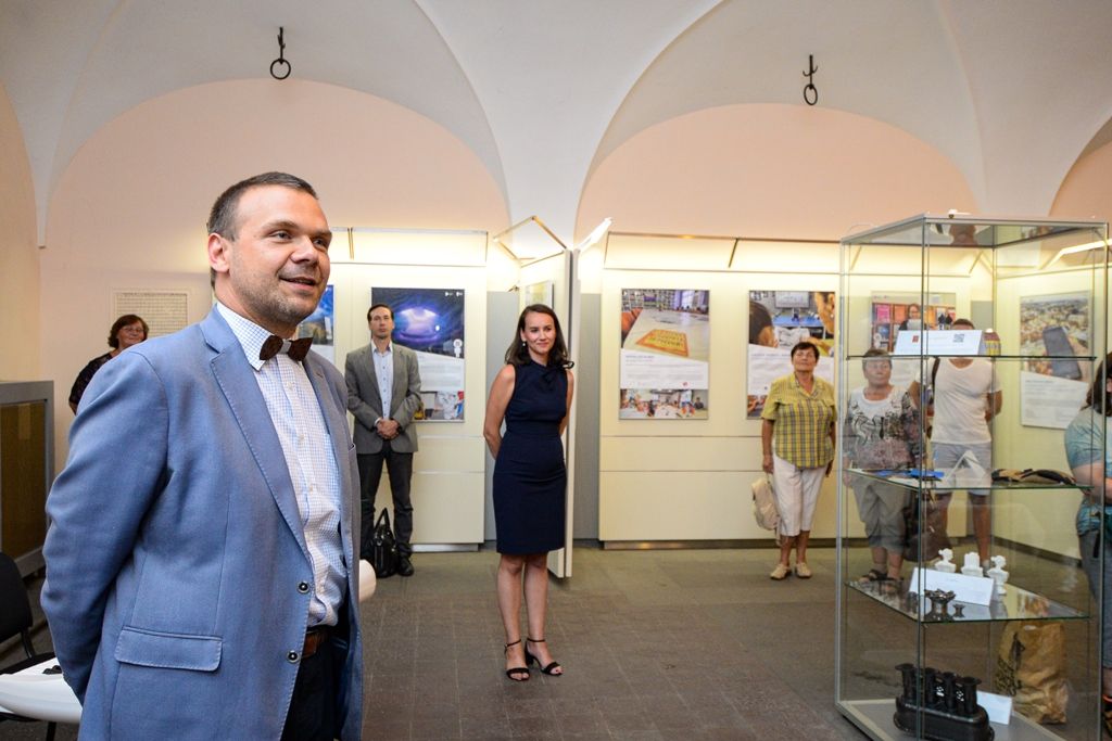 Vernisáž výstavy Studuj a bav se vědou (foto: M. Pecuch, 26.8.2019)