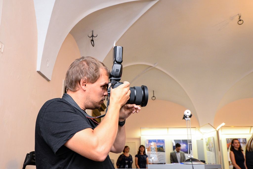 Vernisáž výstavy Studuj a bav se vědou (foto: M. Pecuch, 26.8.2019)