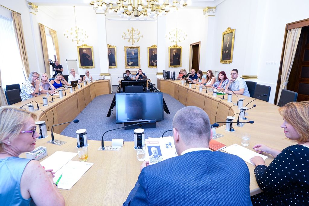 Tisková konference k oslavám 17. listopadu (foto: M. Pecuch, 27.8.2019)