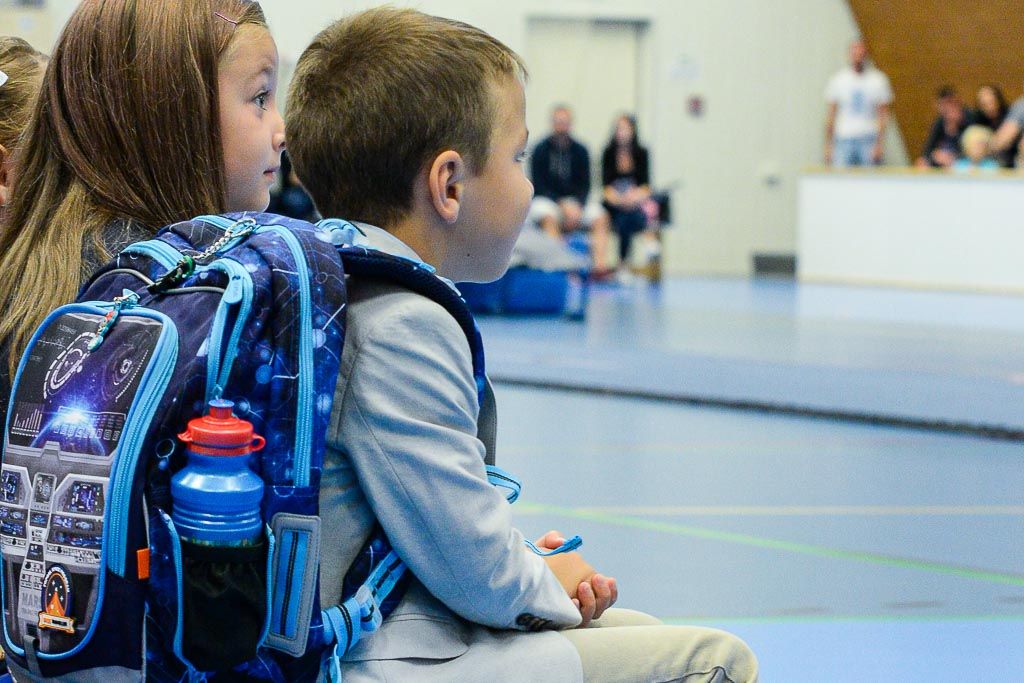 Do prvních tříd v Plzni dnes nastoupilo kolem 1600 prvňáčků (foto: M. Pecuch/A. Jarošová, 2.9.2019)