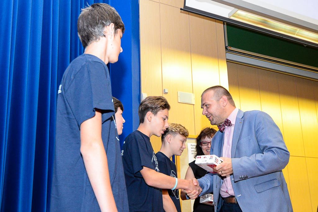 Slavnostní zakončení JuniorFEL 2019 (foto: M. Pecuch, 30.8.2019)