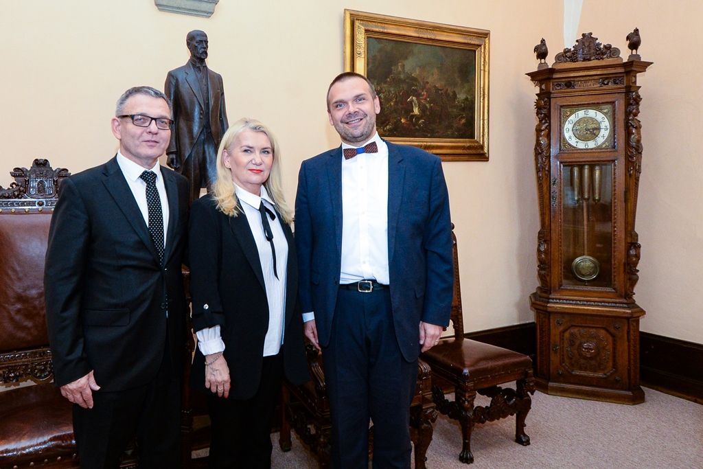 Setkání primátora s ministrem kultury ČR Zaorálkem na radnici (foto: M. Pecuch, 13.9.2019)