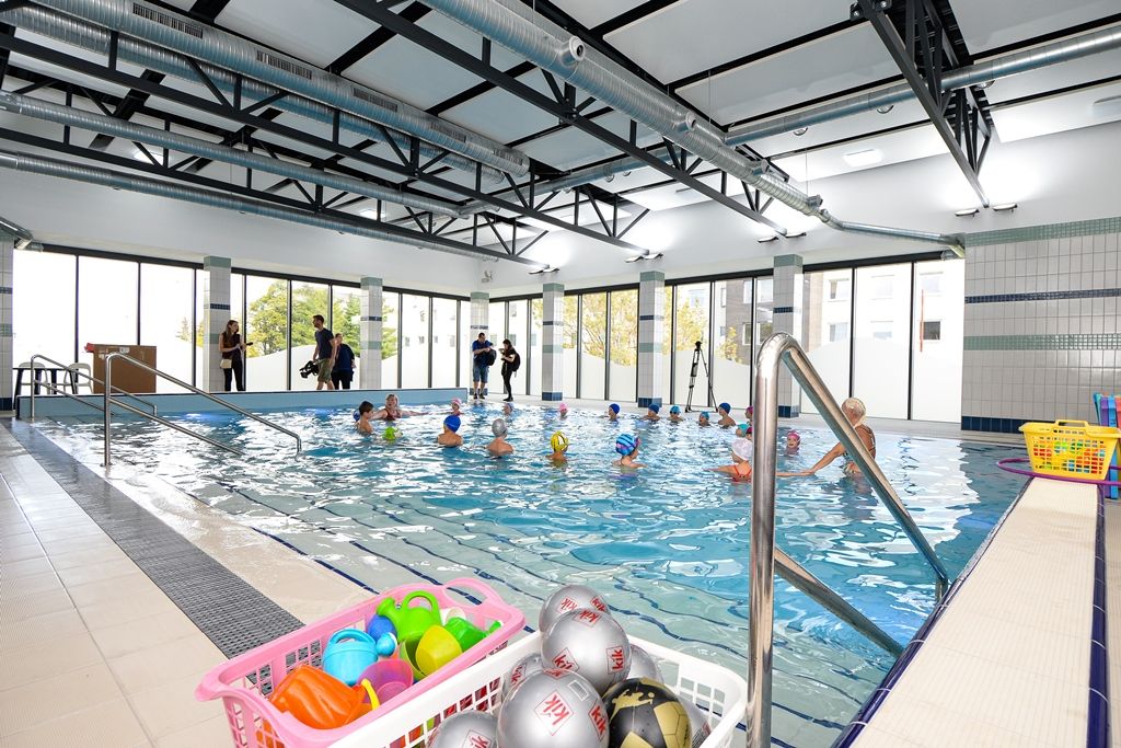 Otevření nového dětského bazénu na Slovanech (foto: M. Pecuch, 18.9.2019)