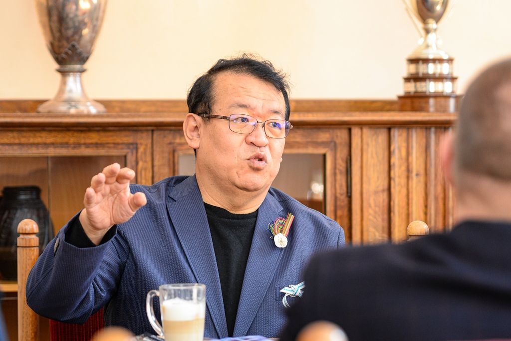 Primátor jednal s japonským starostou o spolupráci loutkářů (foto: M. Pecuch, 22.9.2019)