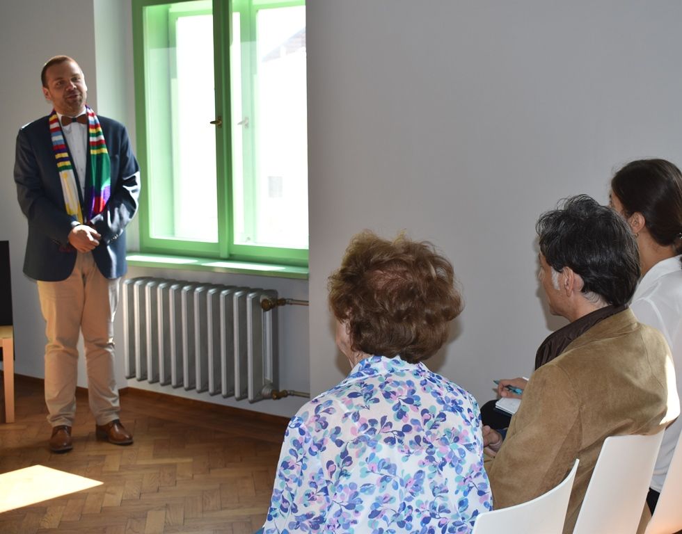 Španělský autor Osvětimské knihovnice představil svoji knihu v Plzni (foto: A. Jarošová, 20.9.2019)