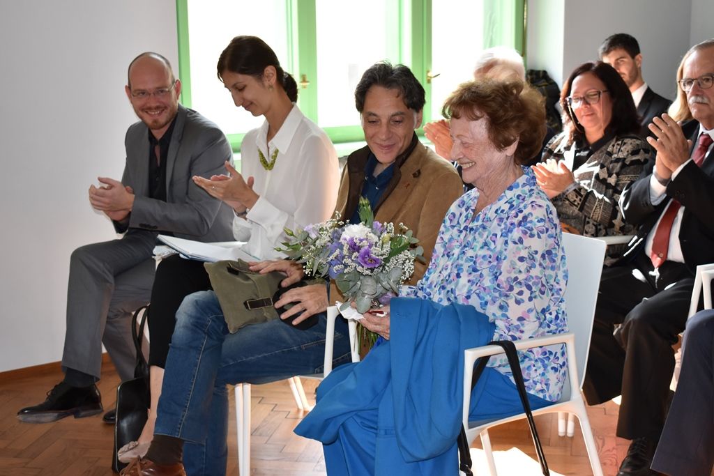 Španělský autor Osvětimské knihovnice představil svoji knihu v Plzni (foto: A. Jarošová, 20.9.2019)