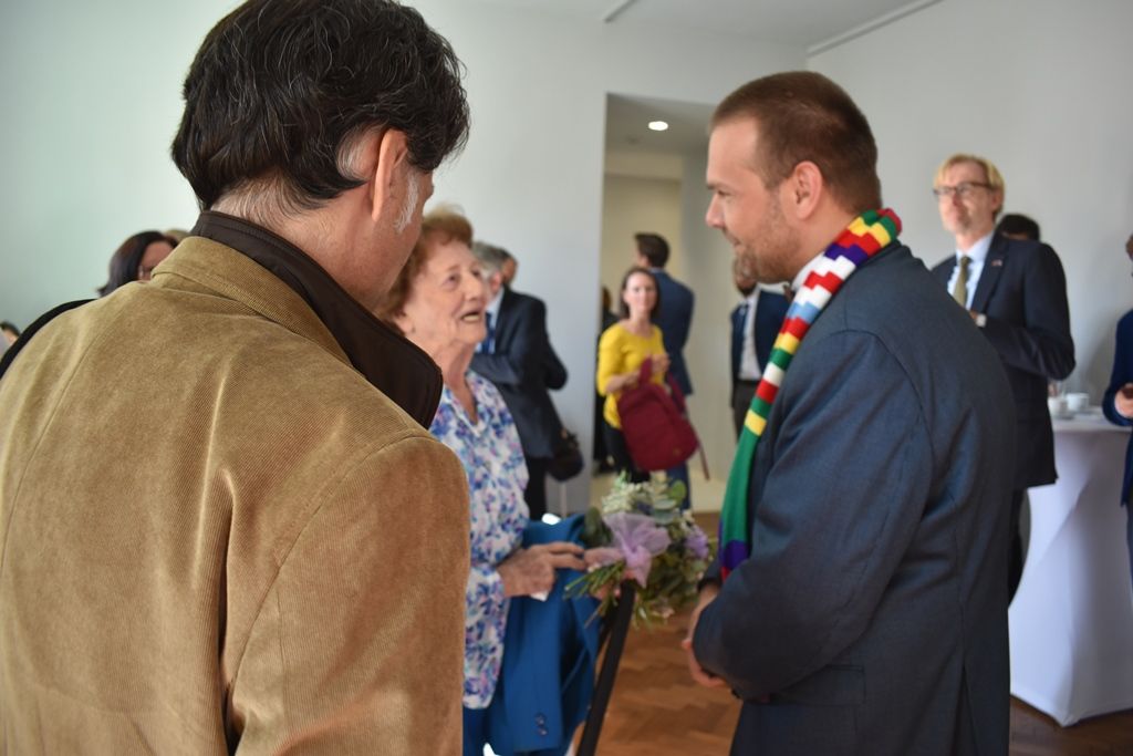 Španělský autor Osvětimské knihovnice představil svoji knihu v Plzni (foto: A. Jarošová, 20.9.2019)