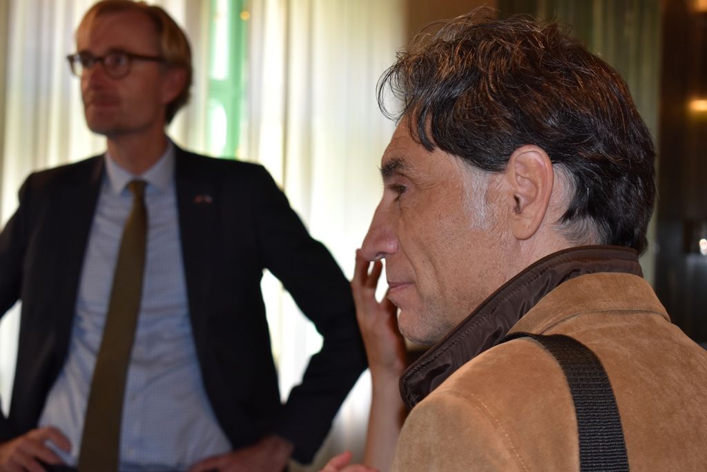 Španělský autor Osvětimské knihovnice představil svoji knihu v Plzni (foto: A. Jarošová, 20.9.2019)