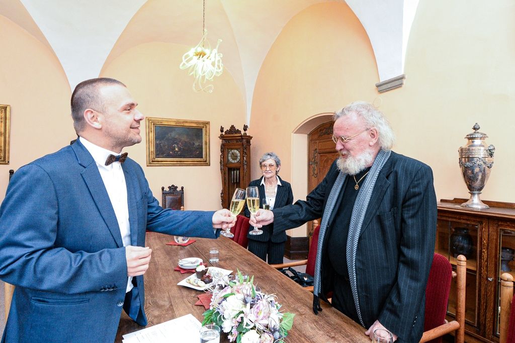 Primátor pogratuloval Karlu Sykovi k životnímu jubileu