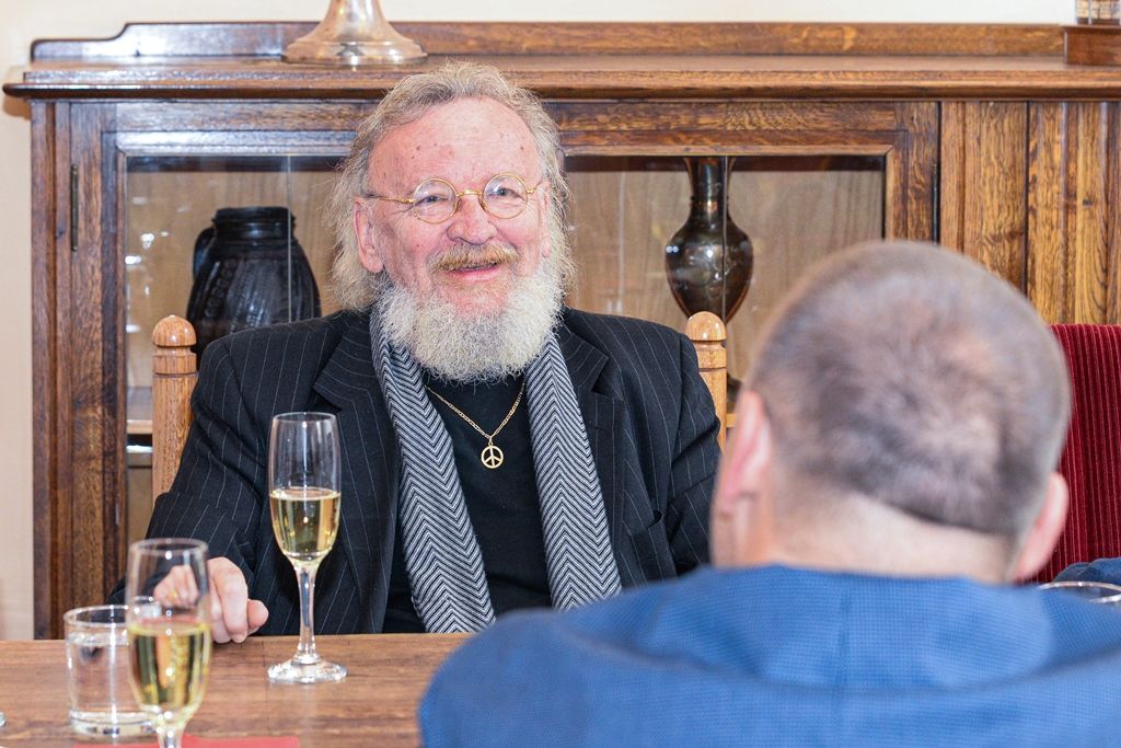 Primátor pogratuloval Karlu Sykovi k životnímu jubileu (foto: M. Pecuch, 23.9.2019)