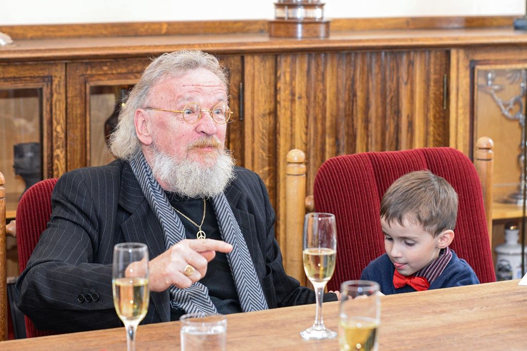 Primátor pogratuloval Karlu Sykovi k životnímu jubileu (foto: M. Pecuch, 23.9.2019)